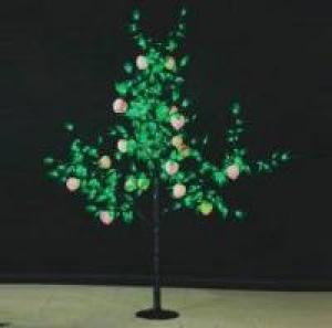 LED Fruit Tree String Christmas Festival Light Green Leaves+ Peach 29W CM-SLF-480Lp System 1