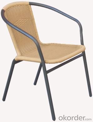 Hot Selling Outdoor Furniture Classical Outdoor Cream-colored Steel Rattan Chair System 1
