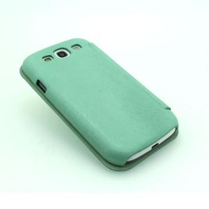 Green Luxury PU Leather Case for Samsung Galaxy S3 (I9300) Wallet Pouch Cover System 1