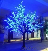 LED Artifical Real Cherry Tree Lights Flower String Christmas Festival Decorative Light Blue/Green/White 113W CM-SLGFZ-1872L2 System 1