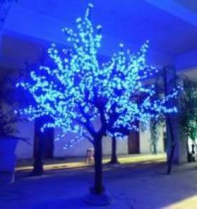 LED Artifical Real Cherry Tree Lights Flower String Christmas Festival Decorative Light Blue/Green/White 113W CM-SLGFZ-1872L2 System 1