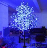 LED Artifical Maple Leaf Tree Lights Flower String Christmas Festival Decorative Light Blue/Green/White 148W CM-SLGFZ-2460L2 System 1