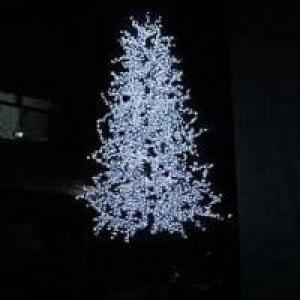 LED Artifical Maple Leaf Tree Lights Flower String Christmas Festival Decorative Light Blue/Green/White 395W CM-SLGFZ-6568L2 System 1