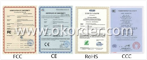 Certificates of 7 Inch Android GPS With DVR Function