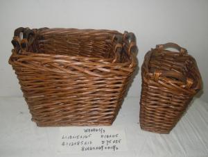 Home Organization Hand Made Rectangle Willow Basket Home Storage Basket System 1