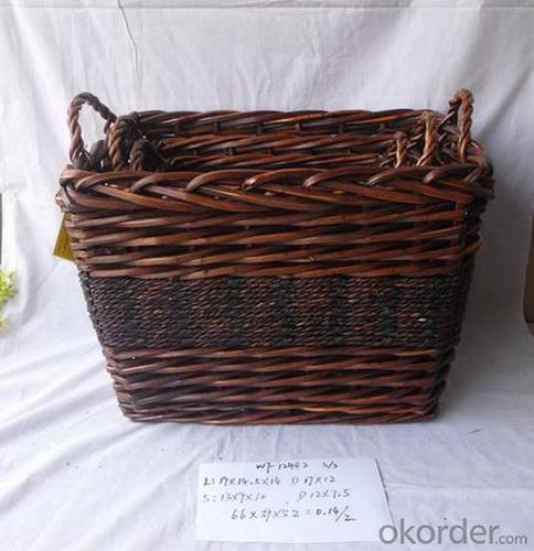 High Quality Home Organization Home Storage Basket Rectangle Woven Basket System 1