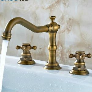 Hot Sale Gold Plated Faucet With Two Handles System 1
