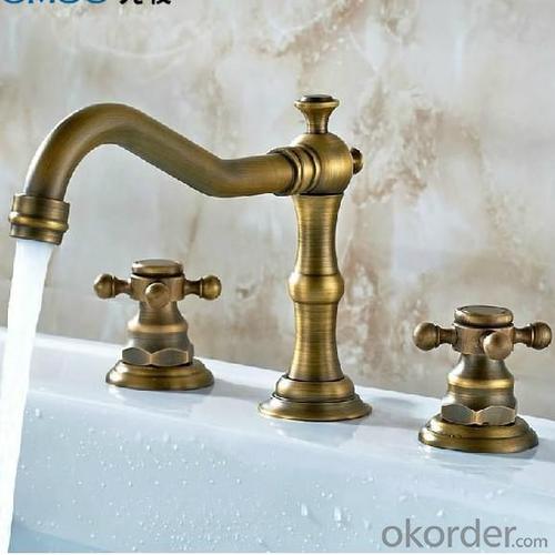 Hot Sale Gold Plated Faucet With Two Handles System 1