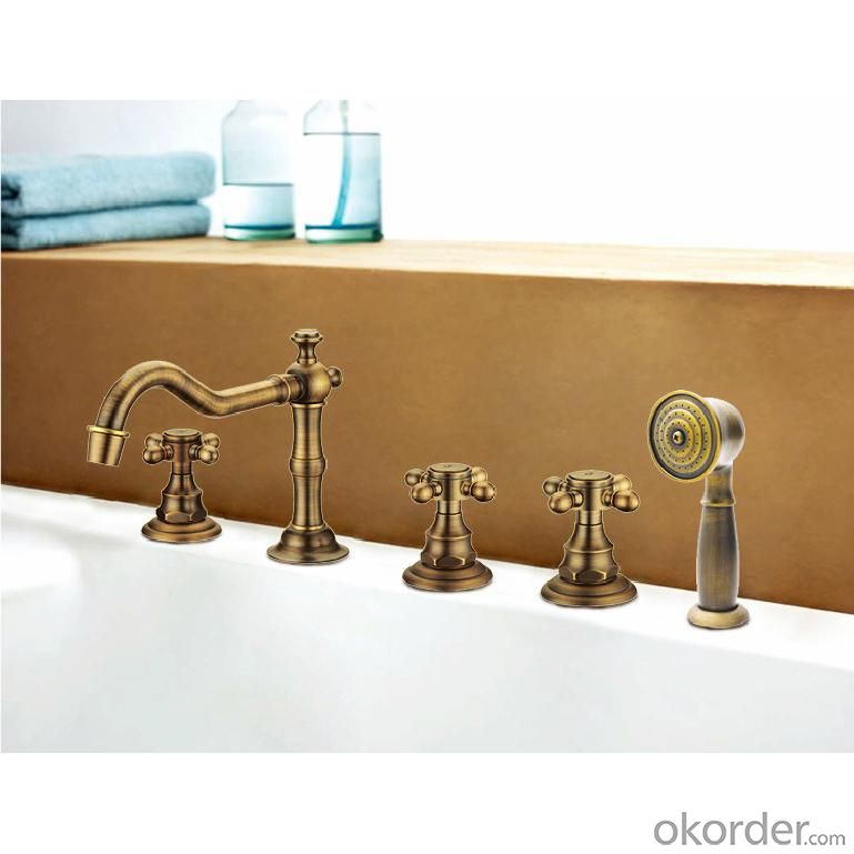 Hot Sale Gold Plated Faucet With Brass Shower