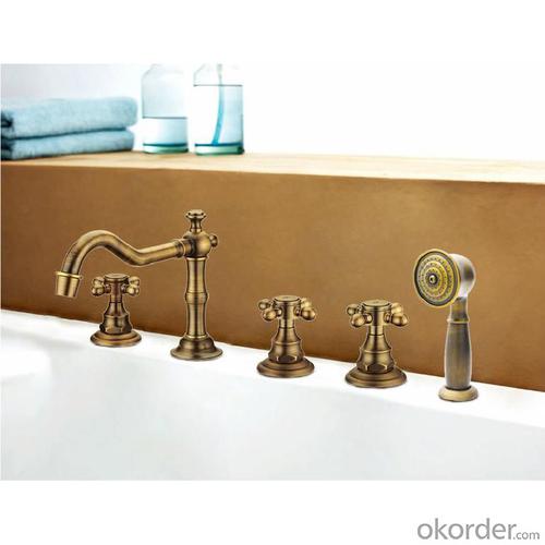 Hot Sale Gold Plated Faucet With Brass Shower System 1