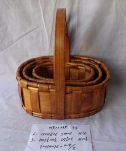 High Quality Hand Made Oval Shape Home Storage Basket Woven Basket System 1
