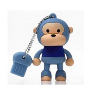 2GB Cute Mini Cartoon Monkey USB Flash Memory Stick Drive Blue System 1
