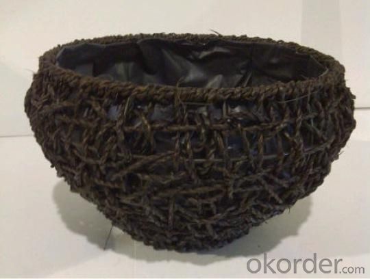 High Quality Hand Made Home Storage Basket Woven Basket With Liner System 1