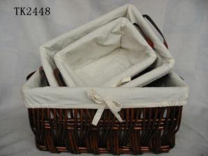 Hot Sale Home Storage Set Of Four Willow Basket