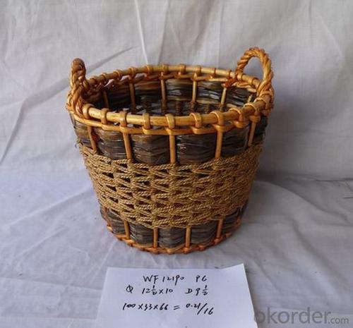 High Quality Home Storage Oval Shape Laundry Woven Basket System 1