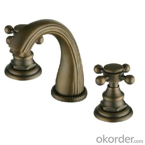 Gold Plated Brass Faucet With Two Hanlder System 1