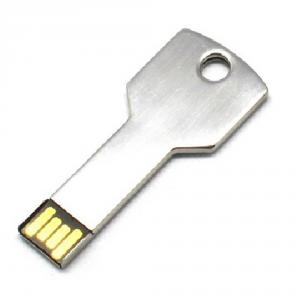 2GB Metal Key Shaped USB Flash Drive Stick Silver System 1