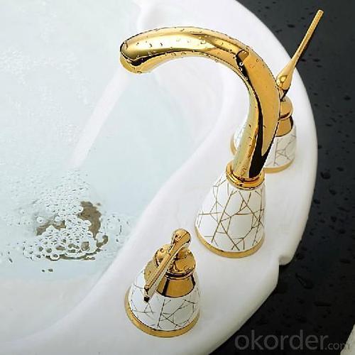 Brass Body Faucet With Two Handles System 1