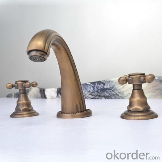 Hot Selling Antique Plated Faucet Mixer Two Handles