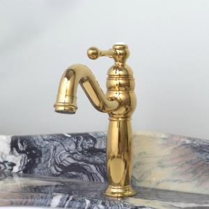 Newest Two Brass Handle Gold Plated Faucet System 1