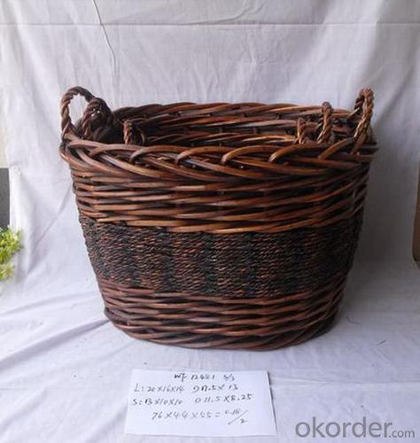 High Quality Home Organization Home Storage Basket Oval Woven Basket System 1