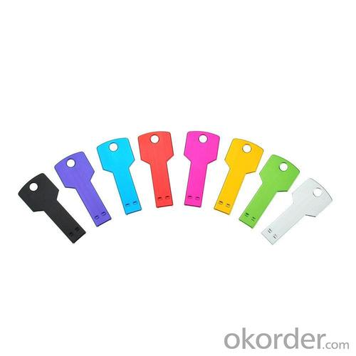 8pcs 2GB Metal Key Shaped USB Flash Drive 8 Colours 
 System 1