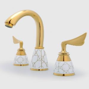 Rosed Gold Plated Faucet With Two Handles