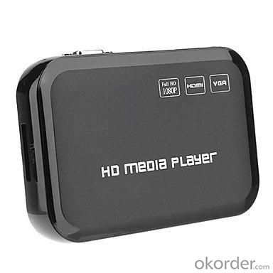 JK04 USB Full HD 1080 Media Player HDMI VGA MKV H.264 Support SD Card HDD 
 System 1