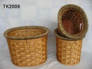 Hot Sale Home Storage Oval Shape Set Of Three Basket