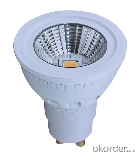 Dimmable LED 5W Ceramics Spot Light Gu10/E27 COB LED Chip 90-120V or 200-240V