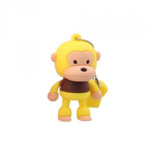 2GB Cute Mini Cartoon Monkey USB Flash Memory Stick Drive Yellow And Brown System 1