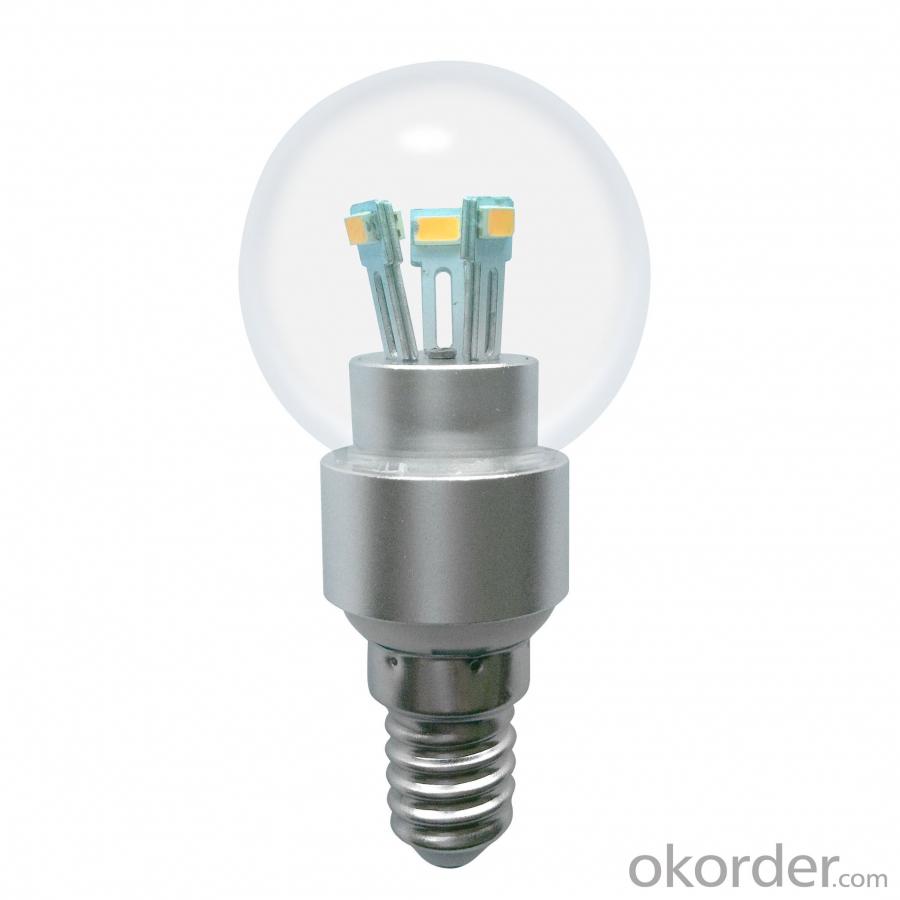 Dimmable LED Globe Bulb G40 3W E14 180lm 85-265V E14/E17B15 SMD LED Chip Clear/Frosted/Milky Glass Cover