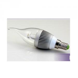 LED Bent-tip Bulb High Quality Silver Aluminum 3x1W E14 180lm  85-265V LED Global Bulb Light Spotlight Downlight