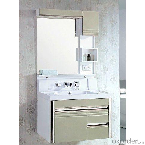 High Quality Ceramic Top Gary Bathroom Cabinet