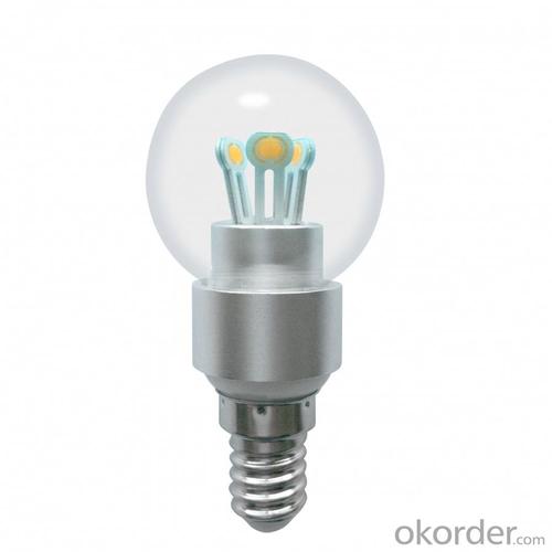 Dimmable LED Globe Bulb G40 3W Ra85 180lm 85-265V E14/E27/B15 COB LED Chip Clear/Frosted/Milky Glass Cover System 1