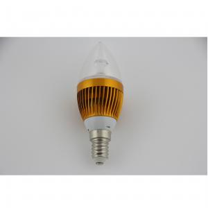 LED Candle Bulb High Quality Gloden Aluminum 3x1W E14 180lm  85-265V LED Global Bulb Light Spotlight Downlight