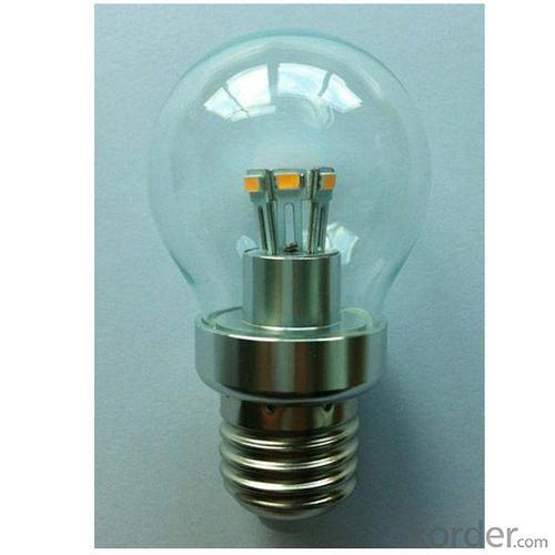 A50 3W E14 180lm LED Globe Bulb 85-265V E26/E27/B22 SMD LED Chip Clear/Frosted/Milky Glass Cover System 1