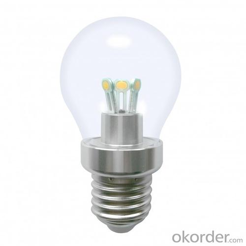 Dimmable LED Globe Bulb A50 3W Ra85 180lm 85-265V E26/E27/B22 COB LED Chip Clear/Frosted/Milky Glass Cover System 1