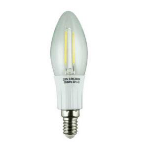 LED Filament Lamp 360°Candle Bulb E14 2W AC110V/220V 200-225lm Warm White/White System 1