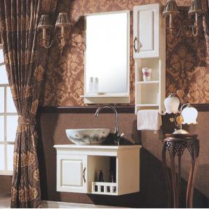 High Top White Bath Vanity Mirror Cabinet System 1