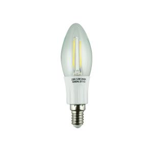 LED Filament Lamp 360°Candle Bulb E14 3W AC110V/220V 300-330lm Warm White/White System 1