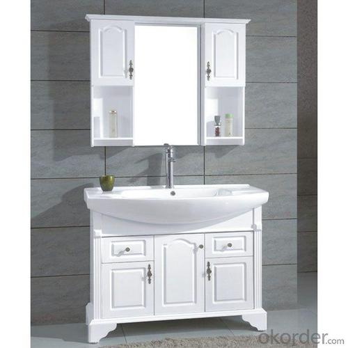 Modern Ceramic Top White Bathroom Vanity System 1