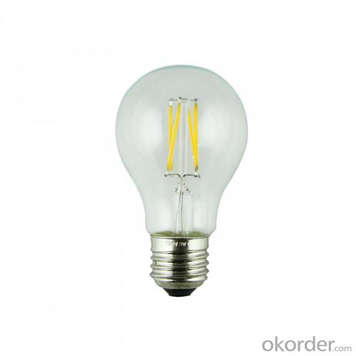 LED Filament Lamp 360°Globe Bulb E27 A60 3.6W AC110V/220V 360-380lm Warm White/White System 1