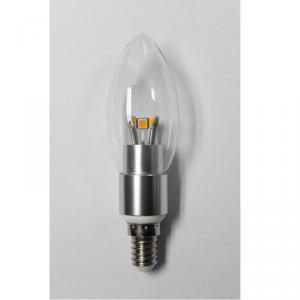 Hot Sale High Quality LED Candle Bulb Light Silver Aluminum 4W Ra85 E14 280lm System 1