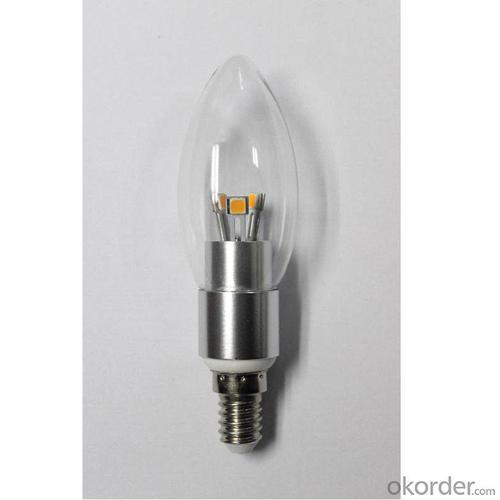 Hot Sale High Quality LED Candle Bulb Light Silver Aluminum 4W Ra85 E14 280lm System 1