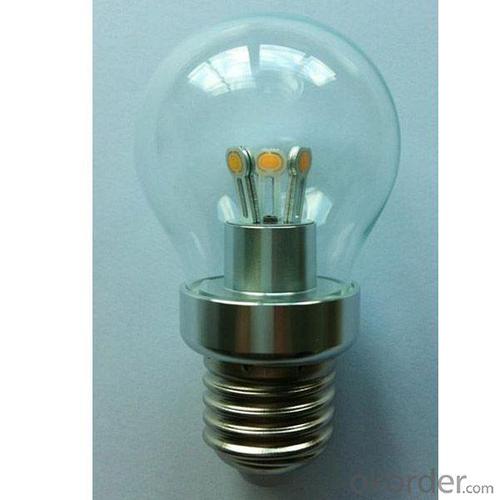 LED Globe Bulb A50 3W E14 180lm 85-265V E26/E27/B22COB LED Chip Clear/Frosted/Milky Glass Cover System 1