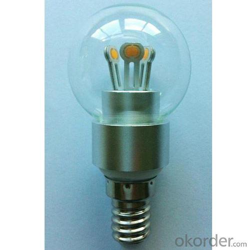 LED Globe Bulb G40 3W E14 180lm 85-265V E14/E17B15 COB LED Chip Clear/Frosted/Milky Glass Cover System 1