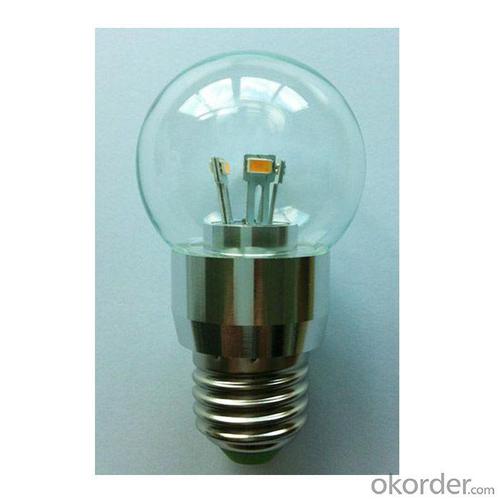 G50 3W LED Globe Bulb 180lm 85-265V E12/E14/E26/E27/B15/B22 SMD LED Chip Clear/Frosted/Milky Glass Cover System 1