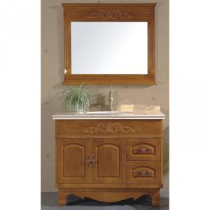 High End Oak Bath Cabinet Bathroom Vanity System 1