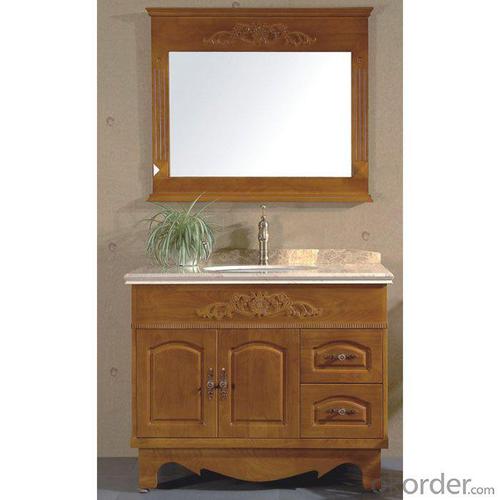 High End Oak Bath Cabinet Bathroom Vanity System 1